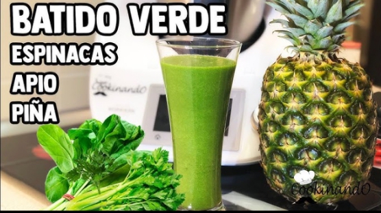 Batido espinaca y piña